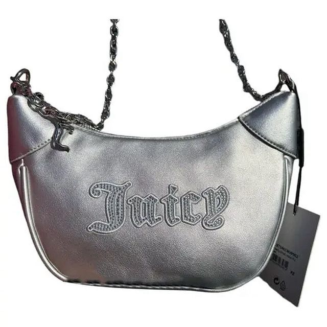 Juicy Couture Silver Baguette Shoulder Bag