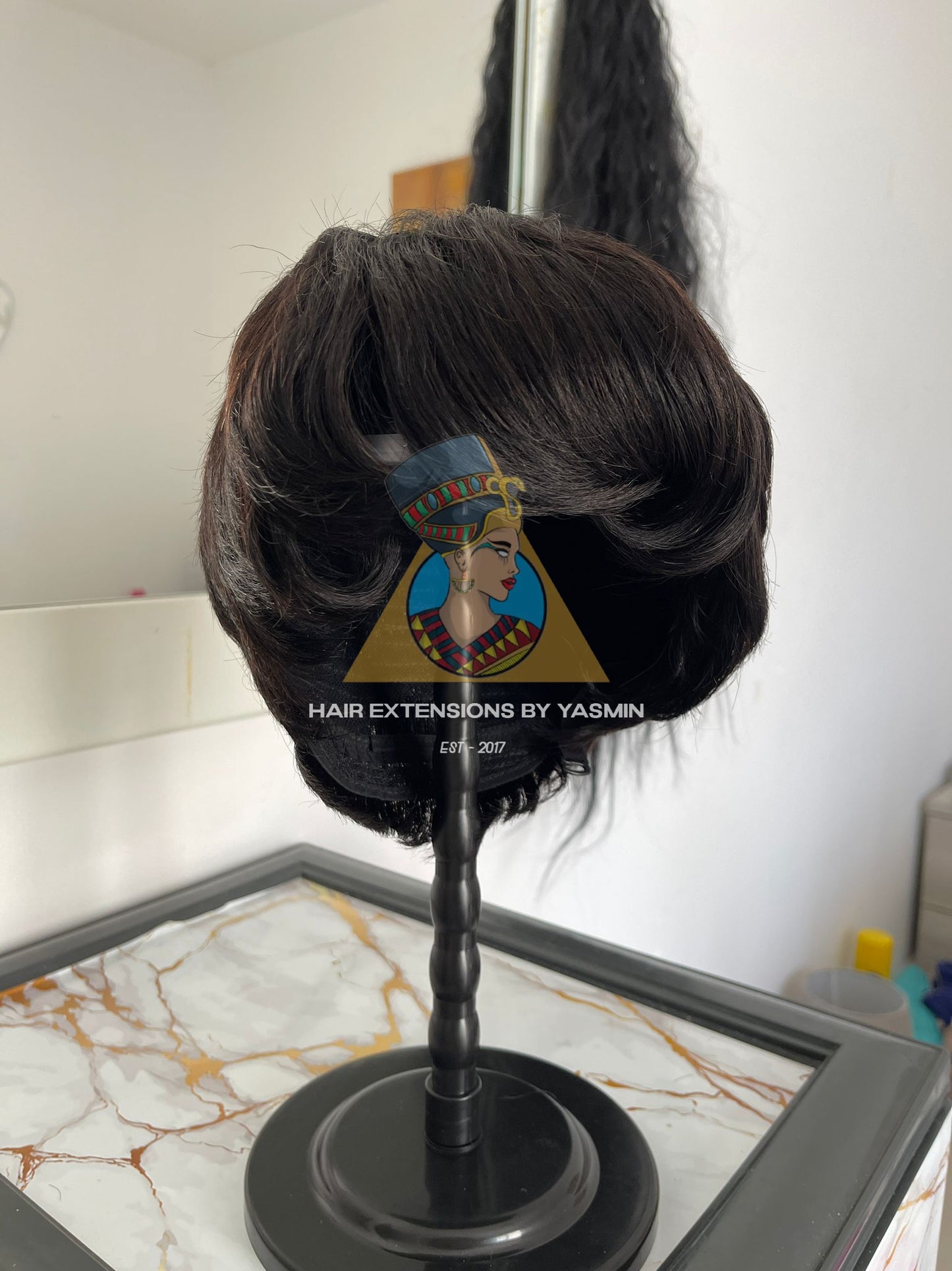 Black Short Real Human Hair Wig