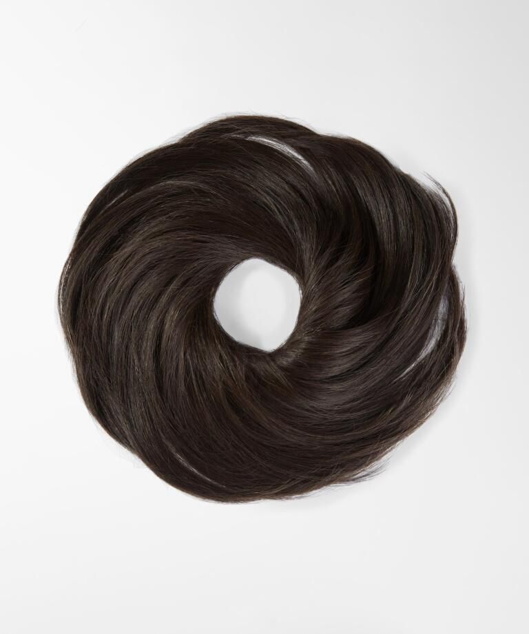 Brown Real Human Hair Scrunchie