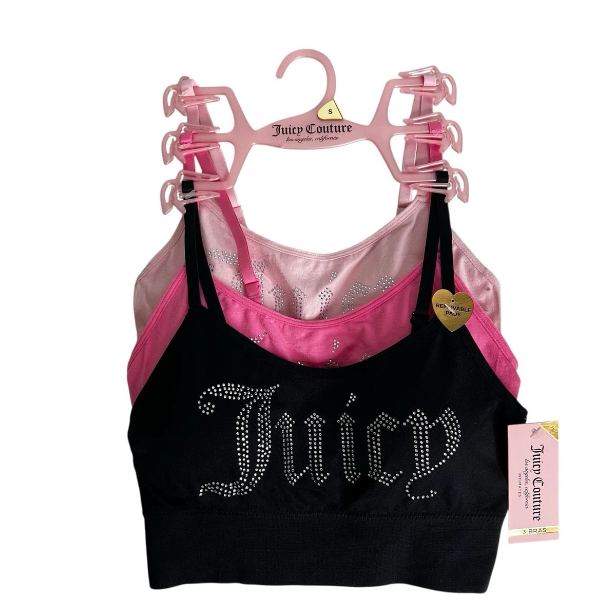 Juicy Couture Set Of 3 Sports Bras