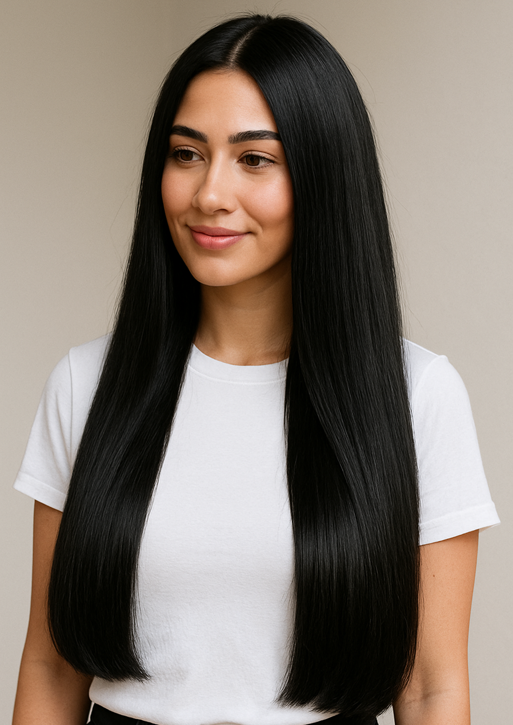 Couture Weft Clip-in Extensions, Natural Black