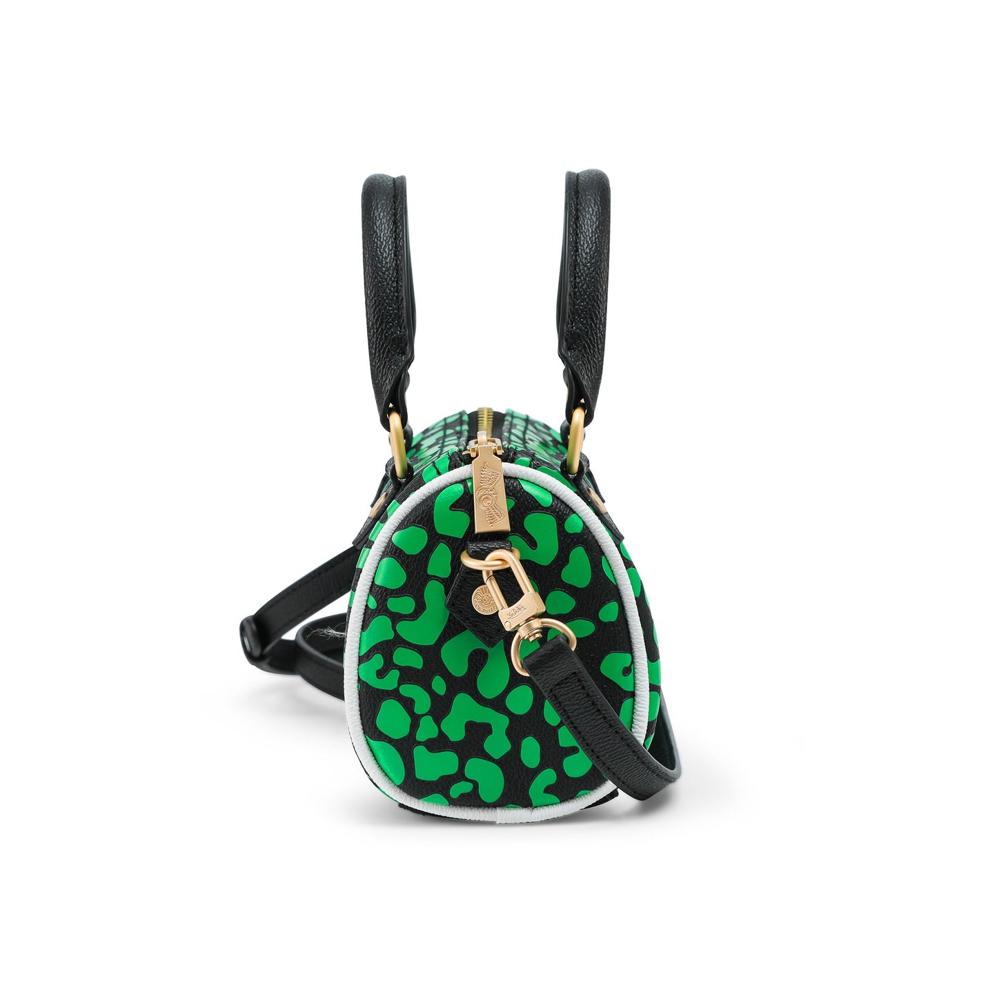 VON DUTCH LIME GREEN CHEETAH BAG