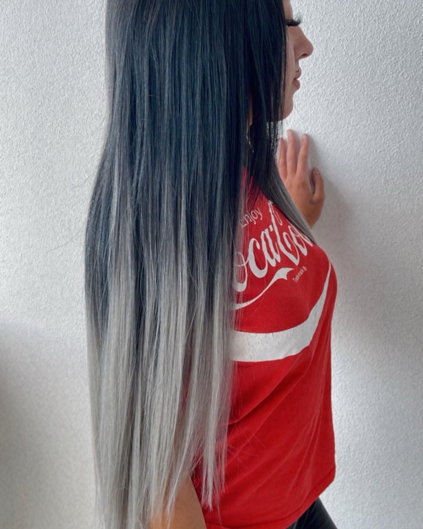 26 Inch Black & Silver Clip Ons