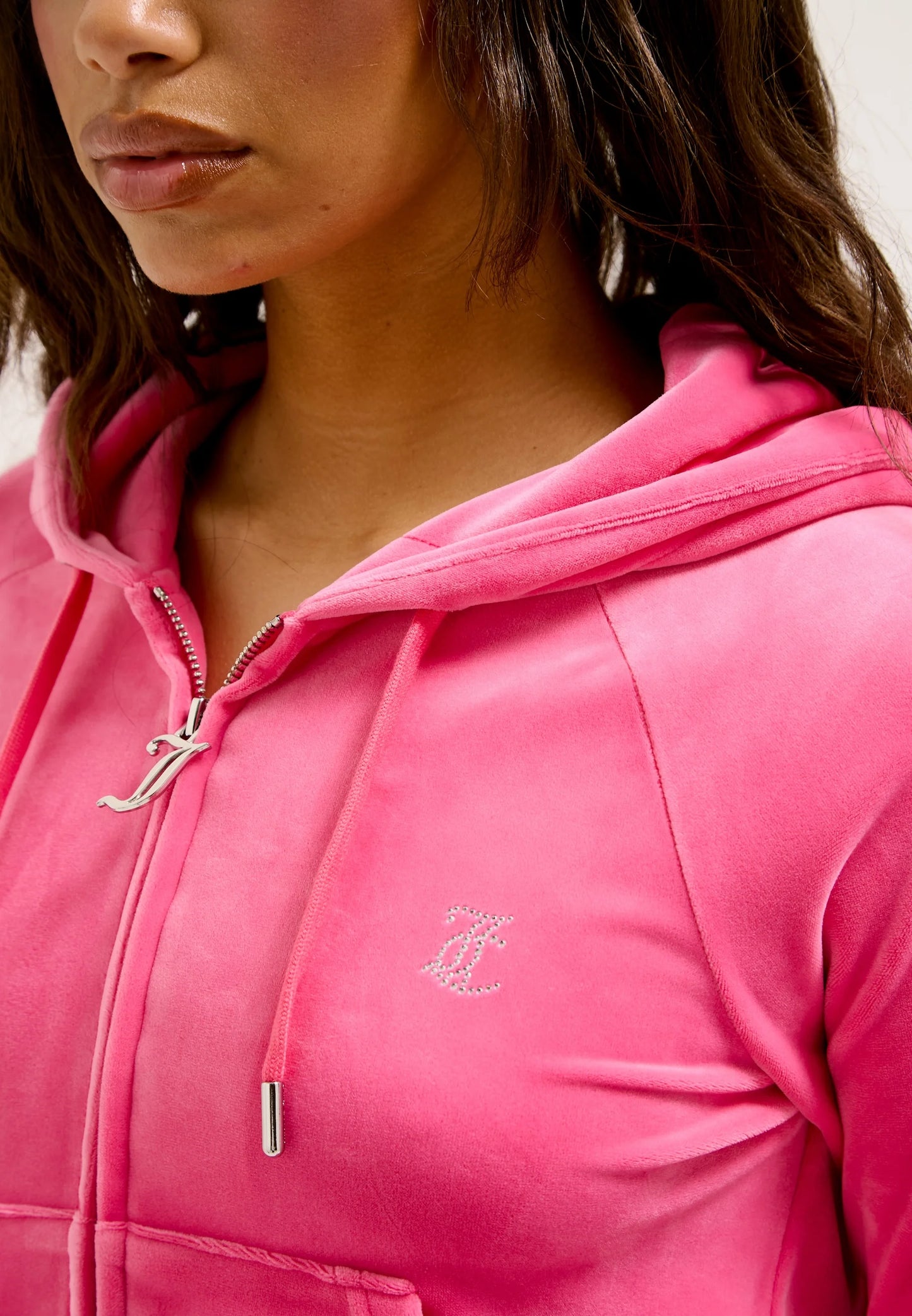 Hot Pink Juicy Couture Tracksuit Zip Up Hoodie