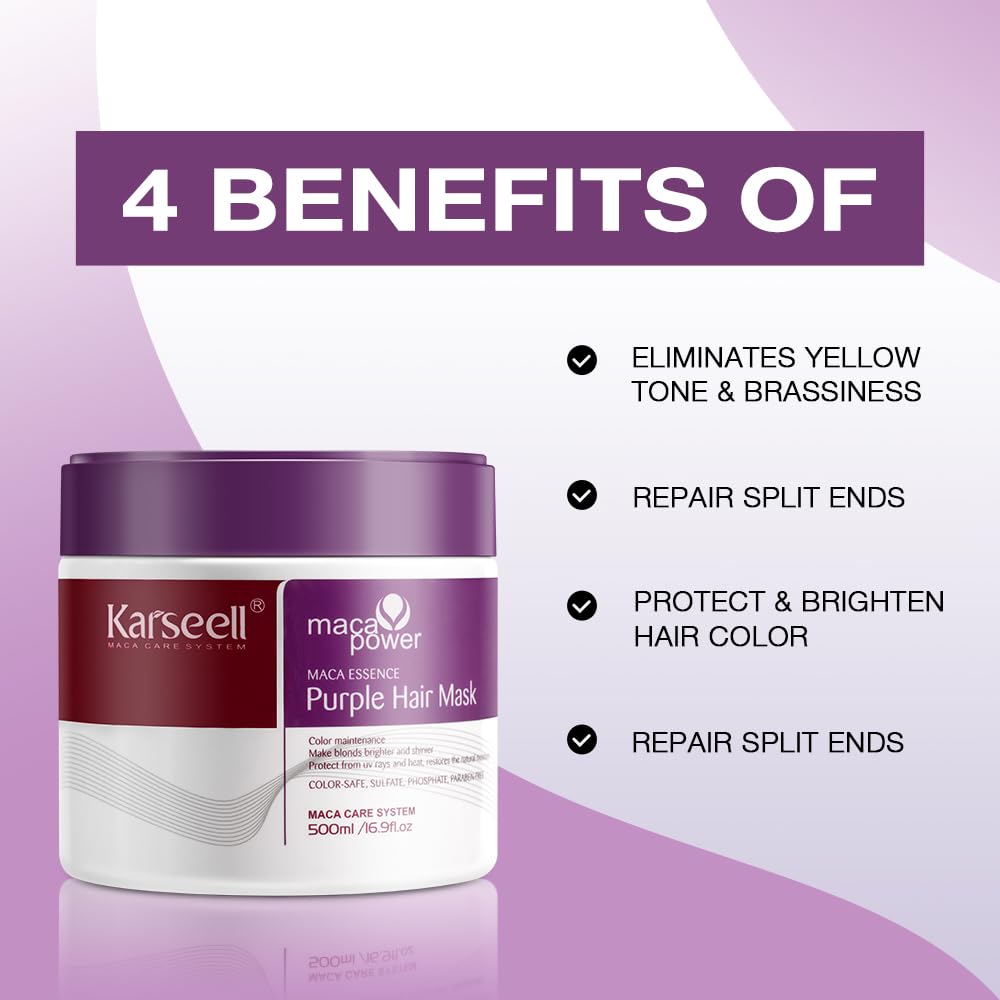 Karseell Collagen Purple Hair Treatment Mask 500ML