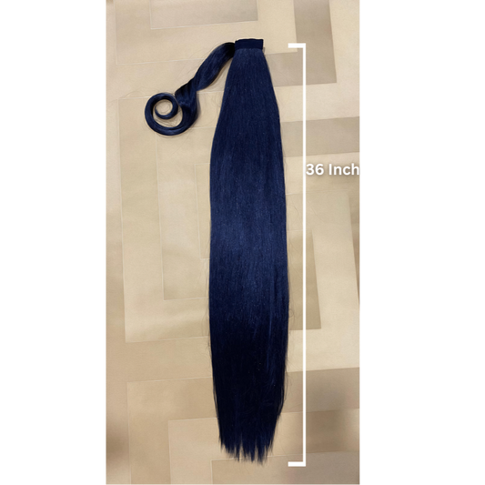 36 Inch Black Ponytail