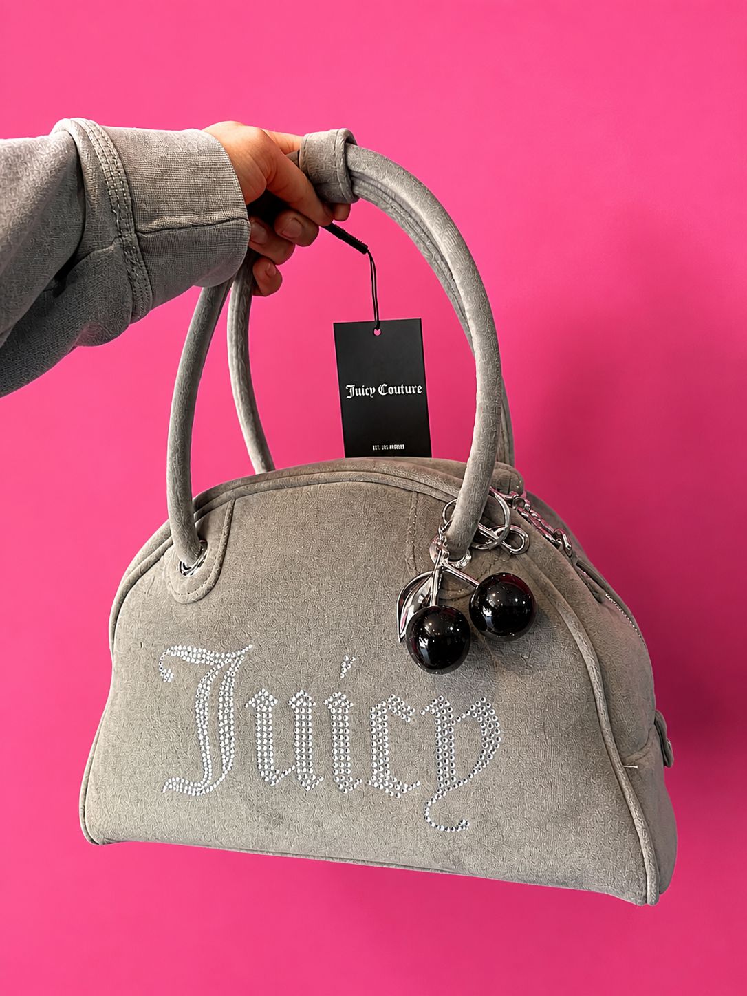 JUICY COUTURE BAG WITH RHINESTONE LOGO