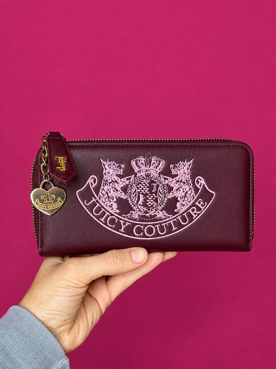 MAROON JUICY COUTURE WALLET