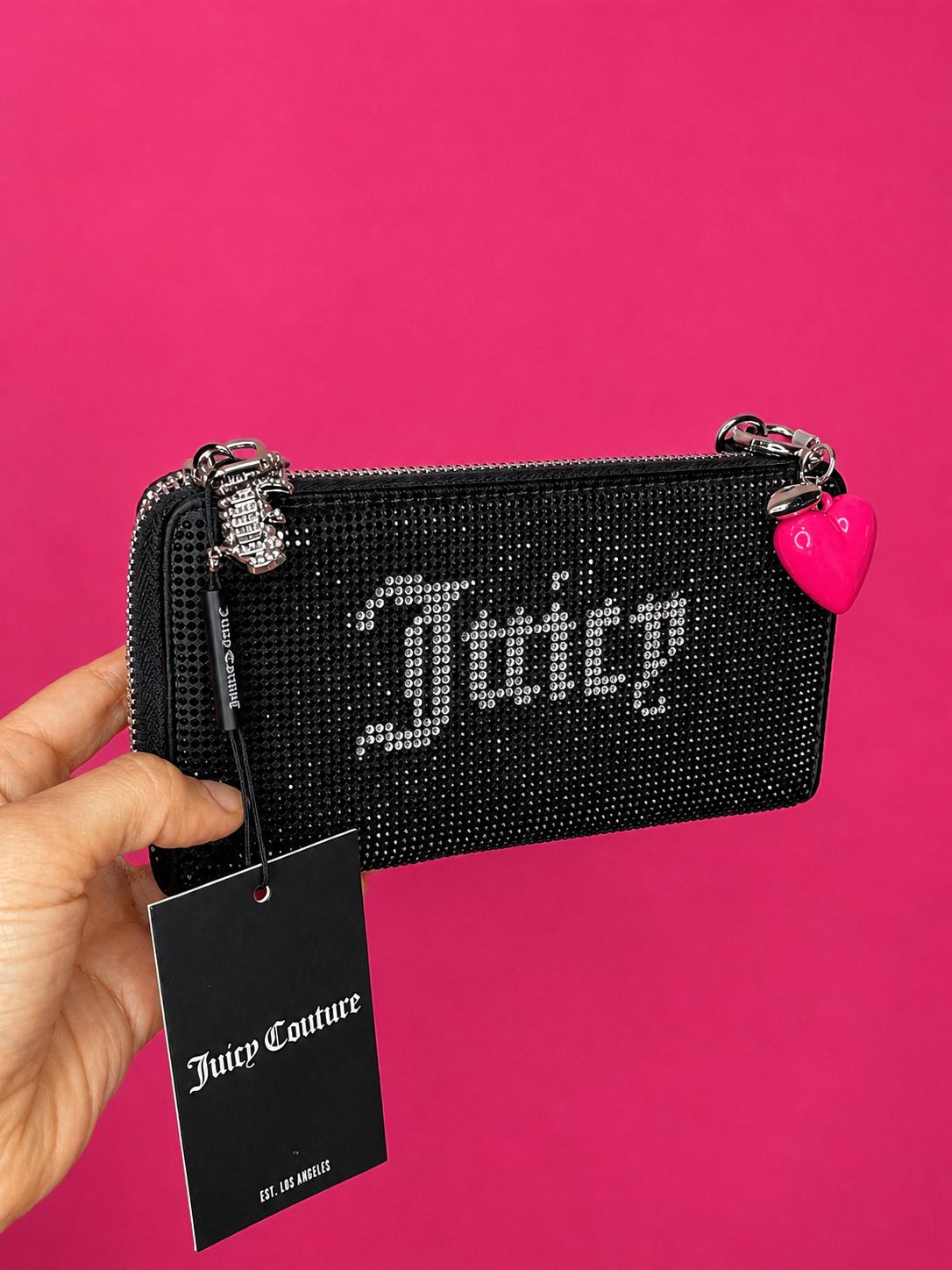 BLACK JUICY COUTURE RHINESTONE WALLET
