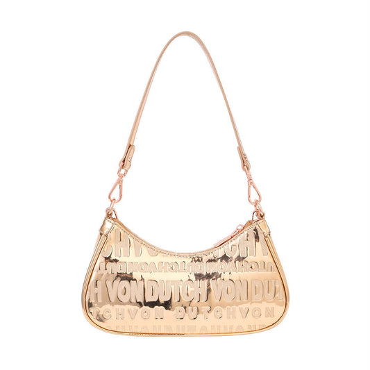 Von Dutch Rose Gold Metallic bag