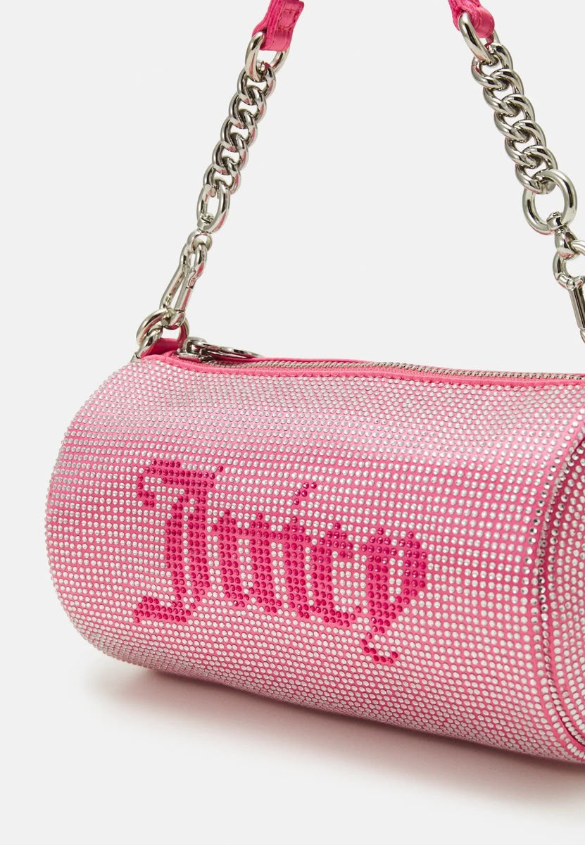 Juicy Couture Pink Rhinestone Juicy Baguette Bag