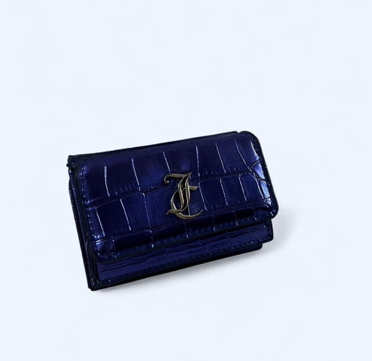 Juicy Couture Metallic Blue Small Money Purse
