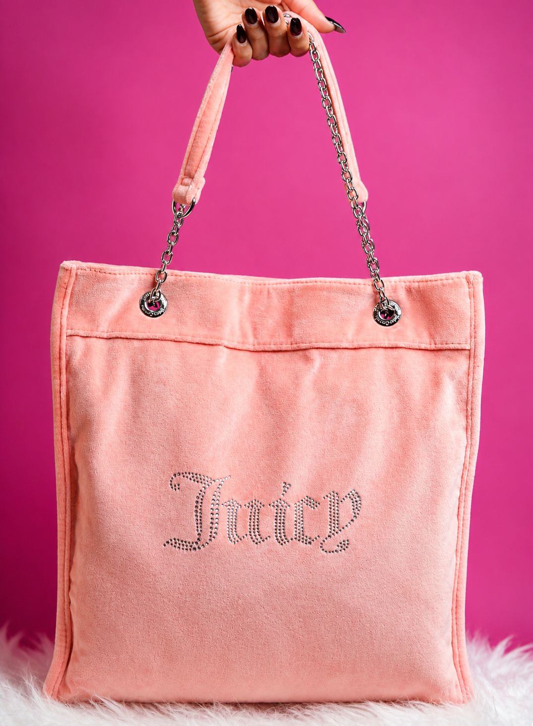 Juicy Couture Spacious Baby Pink Handbag