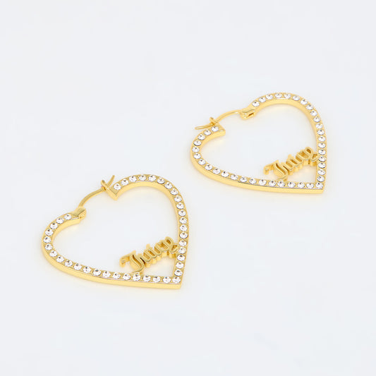 Juicy Couture 18ct Gold Plated Heart Earrings