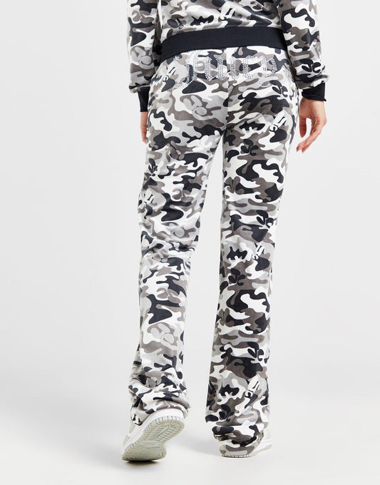 Juicy Couture Diamante Velour Camo Track Pants
